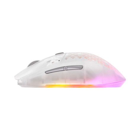 Гейминг мишка SteelSeries - Aerox 3 WL Gen 2, оптична, безжична, Ghost